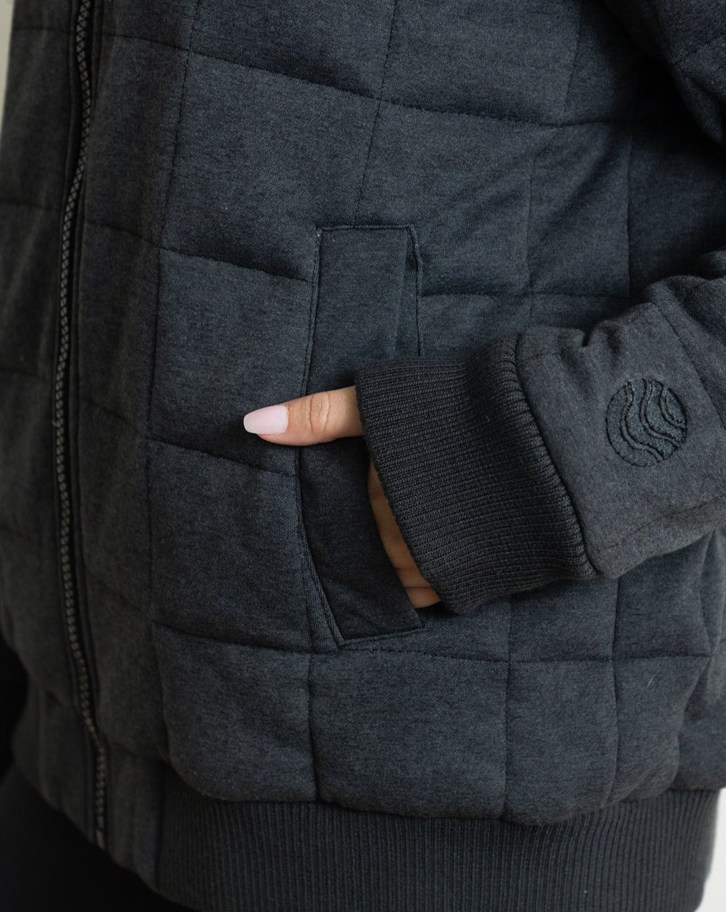 Weighted Therahoodie - Fleece Cozy Charcoal