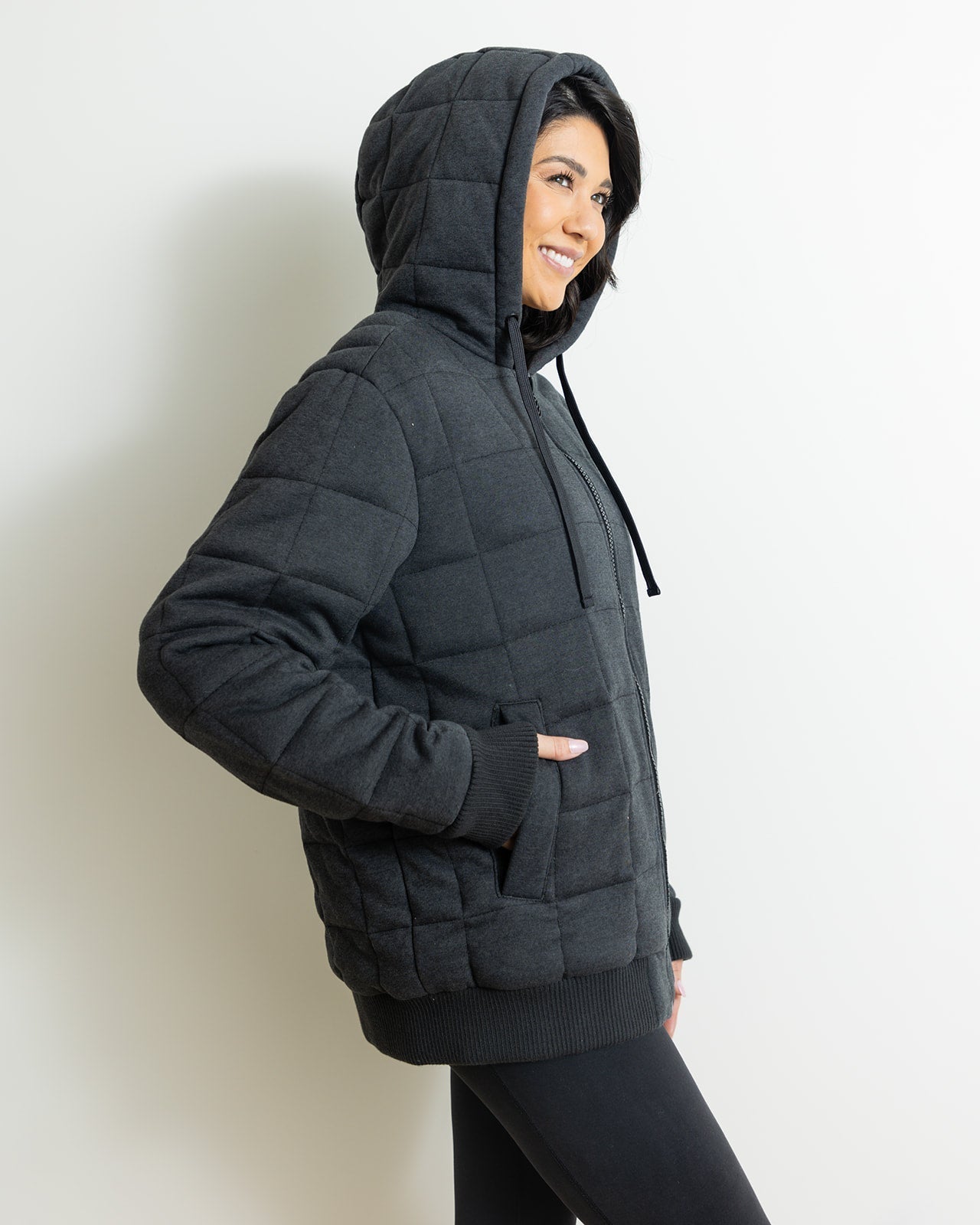 Weighted Therahoodie - Fleece Cozy Charcoal