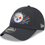 Men’s New Era Charcoal Pittsburgh Steelers 2021 NFL Crucial Catch 9FORTY Adjustable Hat