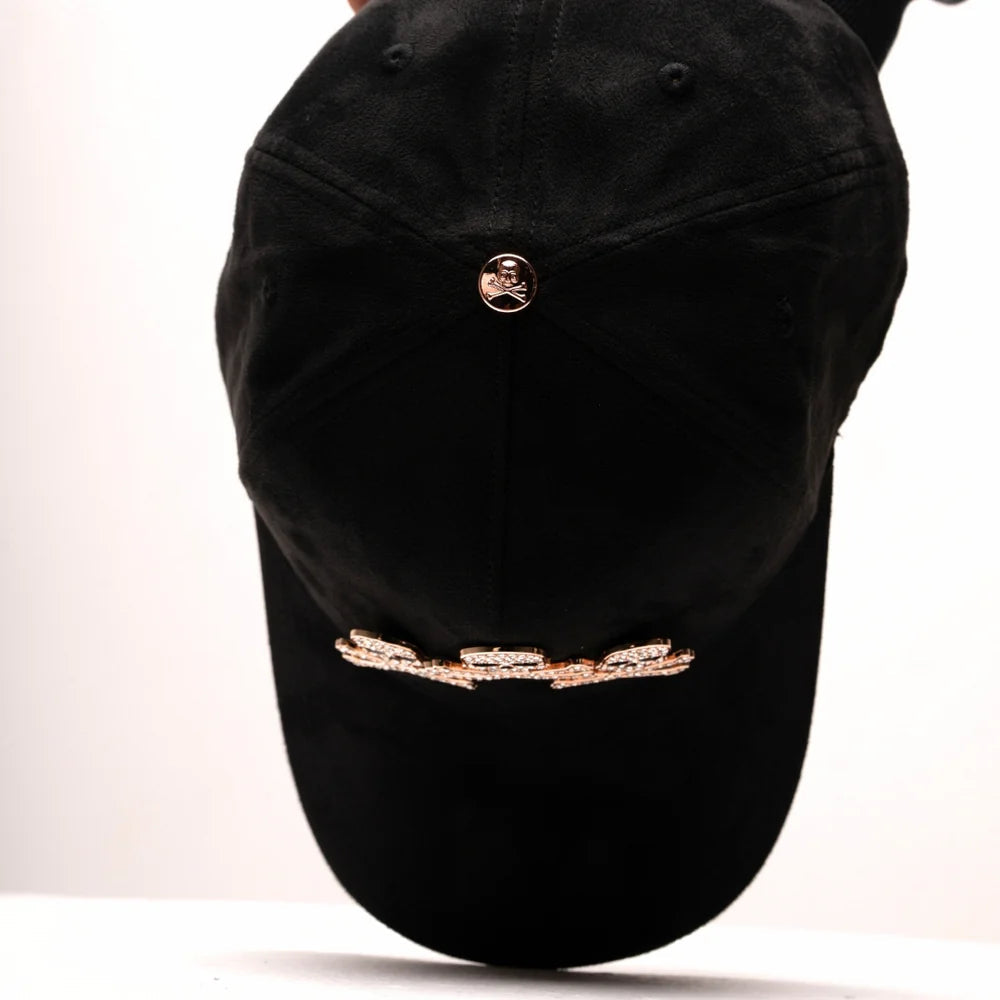 Barbas Hats – Rose Gold Skulls Snapback