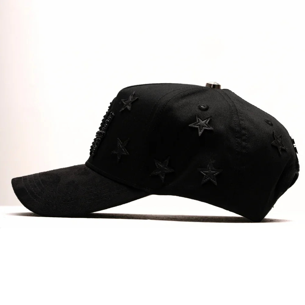 Barbas Hats Blackout Stars Snapback