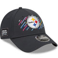 Men’s New Era Charcoal Pittsburgh Steelers 2021 NFL Crucial Catch 9FORTY Adjustable Hat