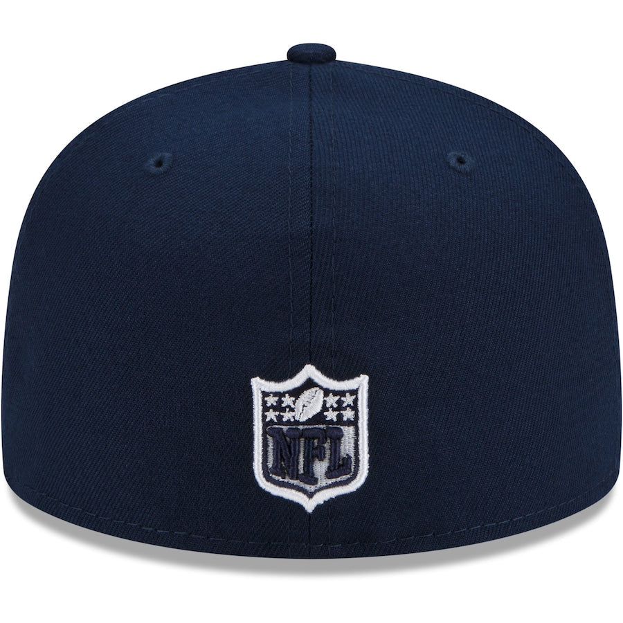 Men’s New Era Navy New England Patriots Patch Up Super Bowl XXXVI 59FIFTY Fitted Hat
