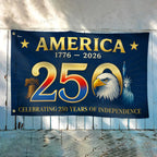 Flagwix American Flag - America 250th Anniversary Grommet Flag for Patriotic Decor