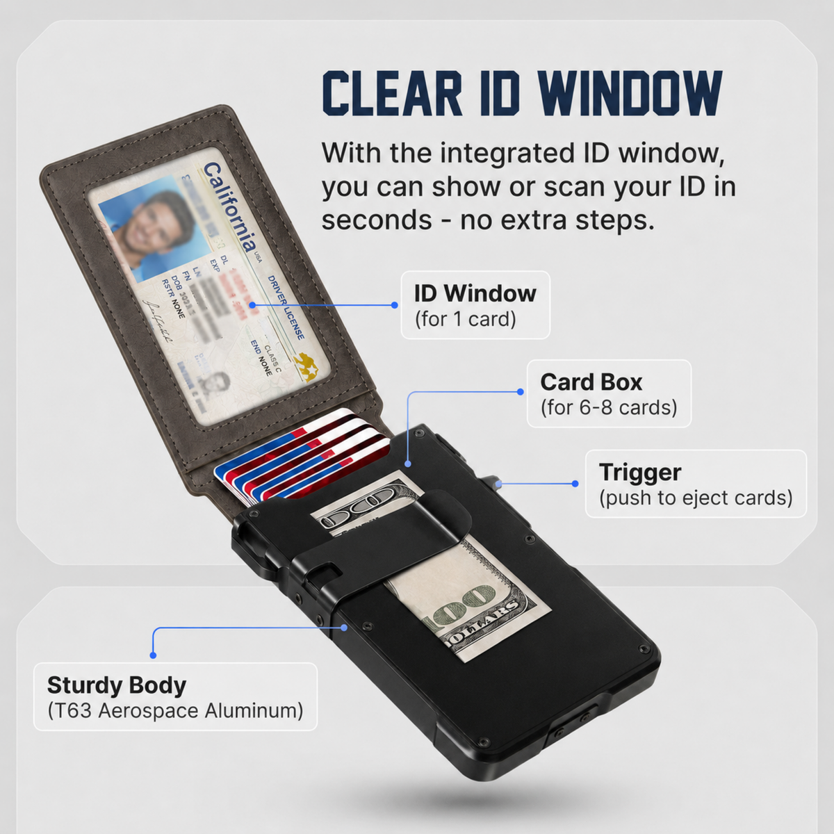 Noirsense MagVault® Minimalist Wallet - Maximum Capacity. Minimal Footprint.
