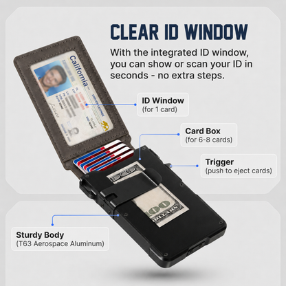 Noirsense MagVault® Minimalist Wallet - Maximum Capacity. Minimal Footprint.