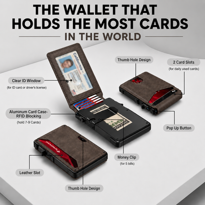 Noirsense MagVault® Minimalist Wallet - Maximum Capacity. Minimal Footprint.
