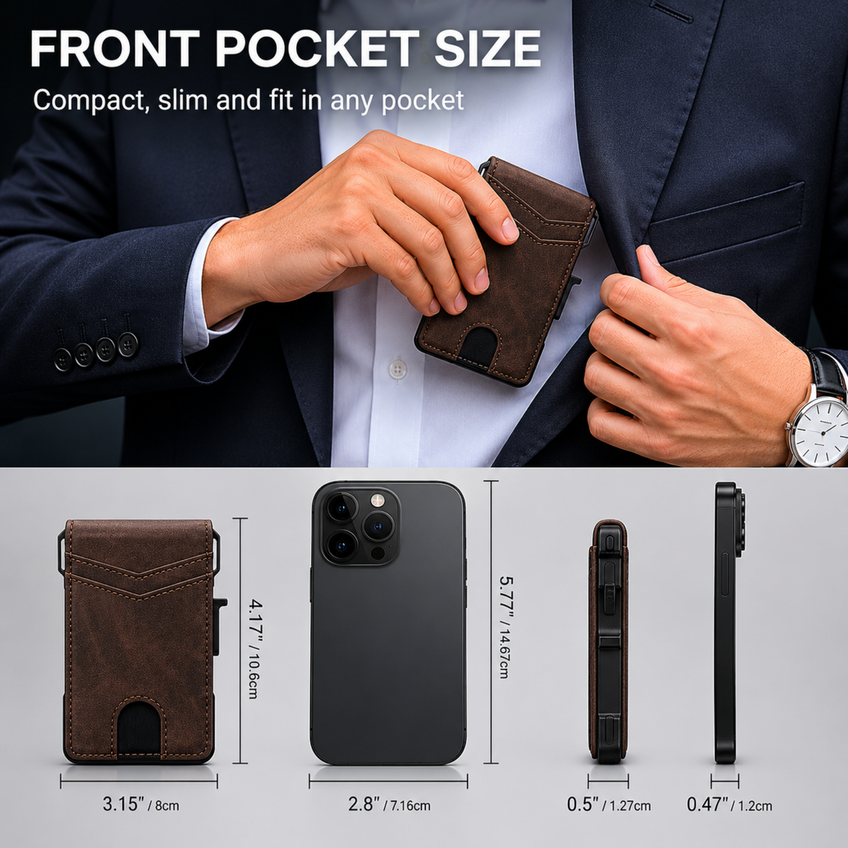 Noirsense MagVault® Minimalist Wallet - Maximum Capacity. Minimal Footprint.