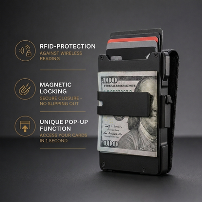 Noirsense MagVault® Minimalist Wallet - Maximum Capacity. Minimal Footprint.