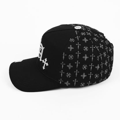 BigBoss LA CRUCES SILVER BLACK VISOR SUEDE