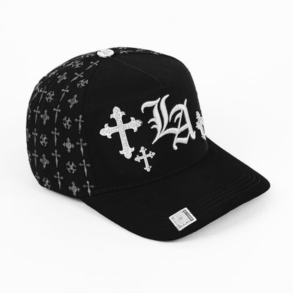 BigBoss LA CRUCES SILVER BLACK VISOR SUEDE