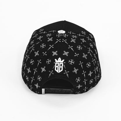 BigBoss LA CRUCES SILVER BLACK VISOR SUEDE