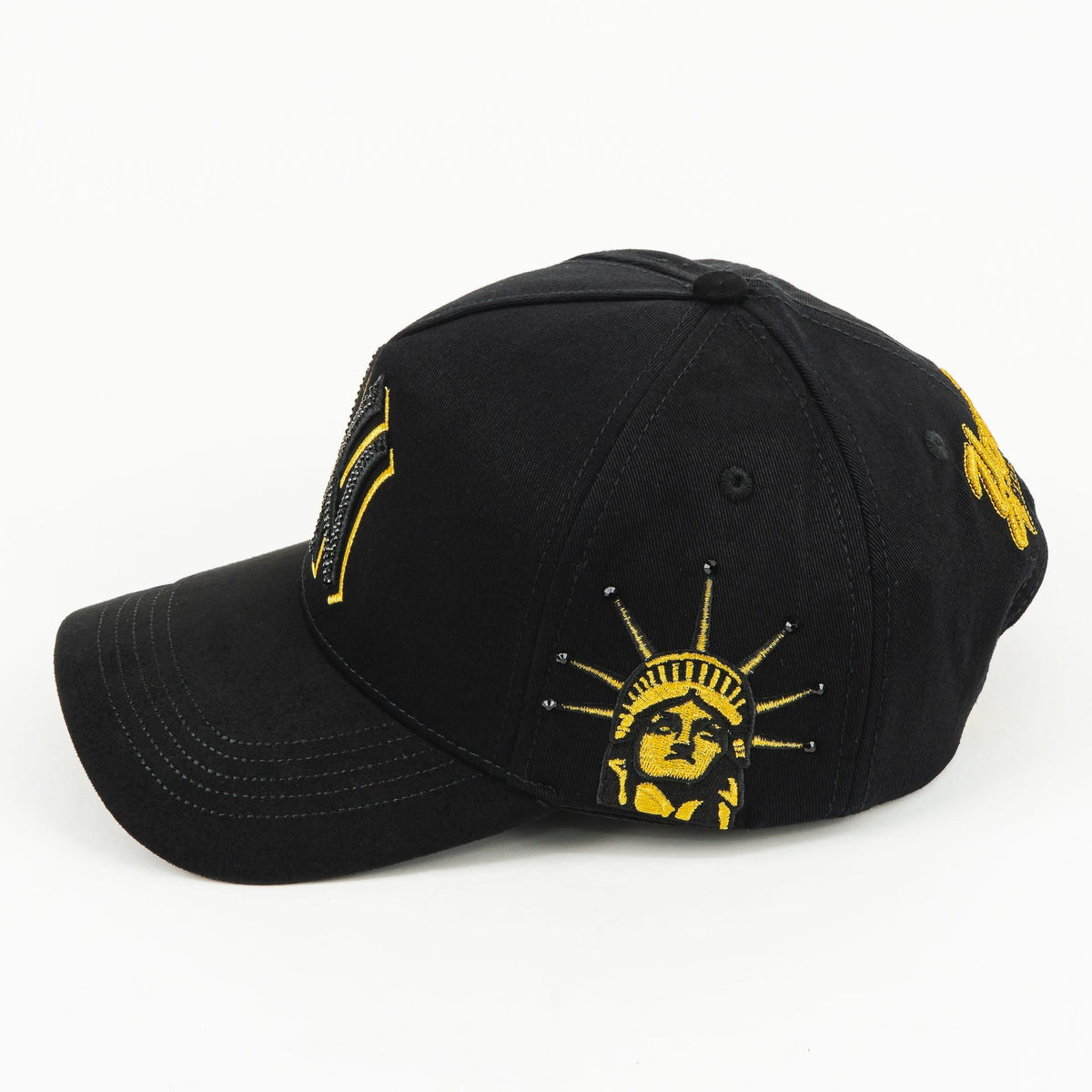 BigBoss NY BLACK/GOLD VISOR SUEDE