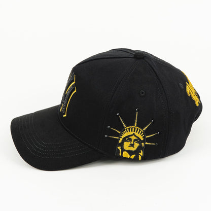 BigBoss NY BLACK/GOLD VISOR SUEDE