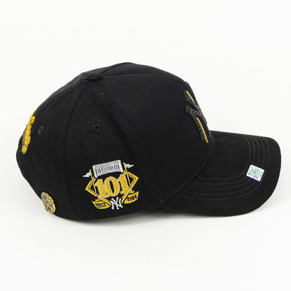 BigBoss NY BLACK/GOLD VISOR SUEDE