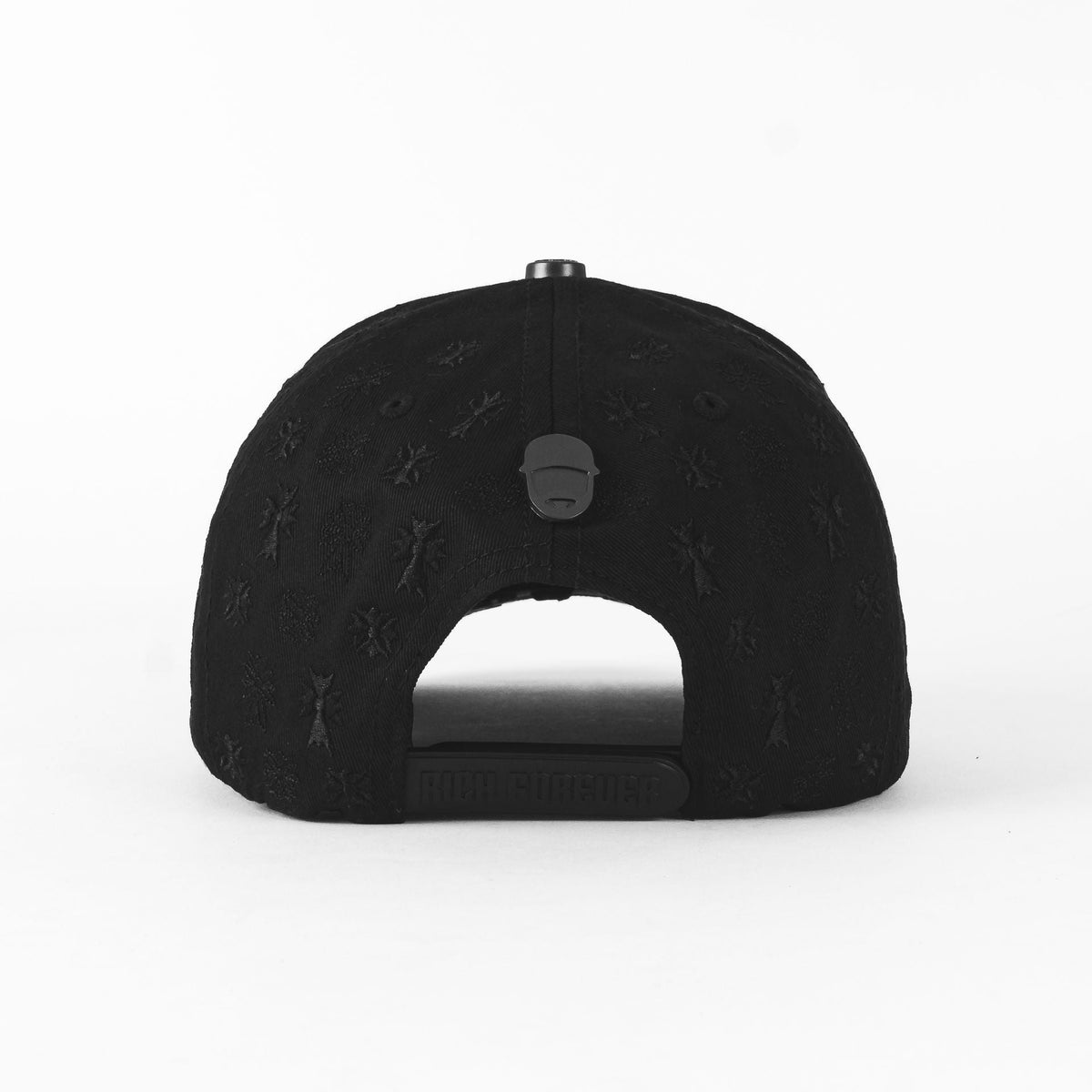 Barbas Hats CRUCES CHROME BLACKOUT BLK VISOR SUEDE