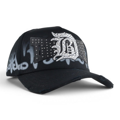 31 HATS BENAVIDEZ SHOWCASE BLACK/WHITE CRYSTALS