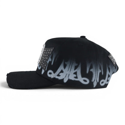 31 HATS BENAVIDEZ SHOWCASE BLACK/WHITE CRYSTALS
