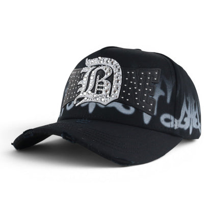31 HATS BENAVIDEZ SHOWCASE BLACK/WHITE CRYSTALS