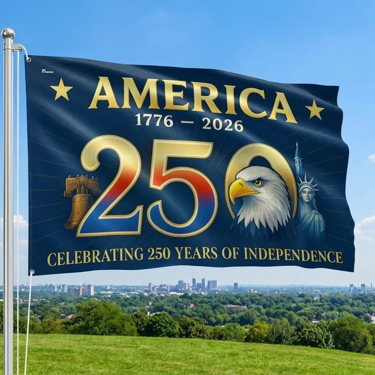 Flagwix American Flag - America 250th Anniversary Grommet Flag for Patriotic Decor