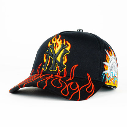Cash Only NY FLAMES RED BLACK