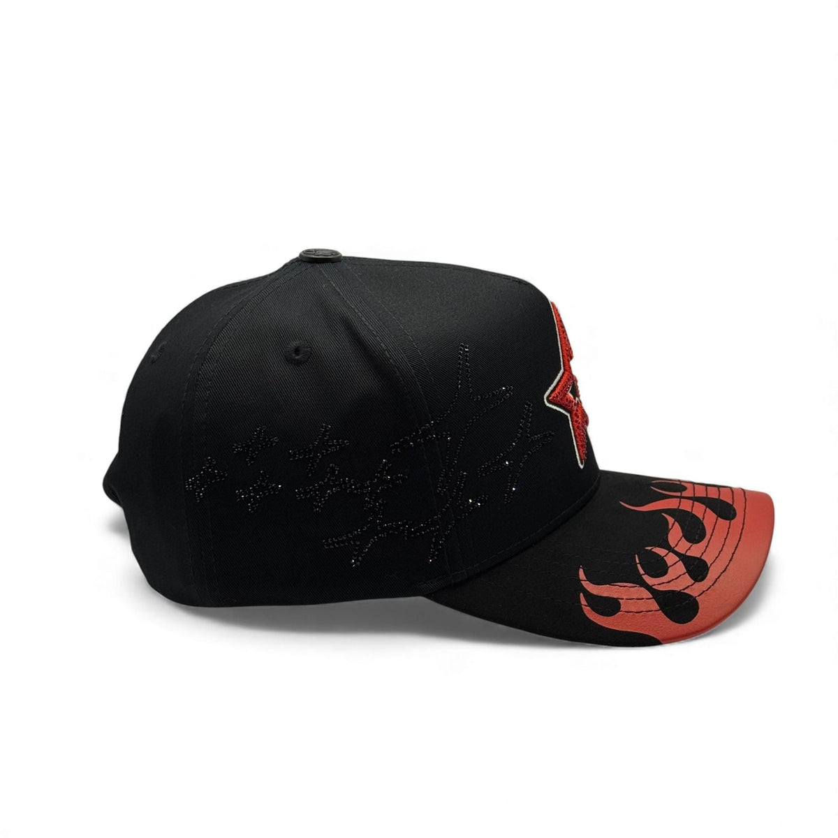 CASH ONLY STAR IN FLAMES BLACK
