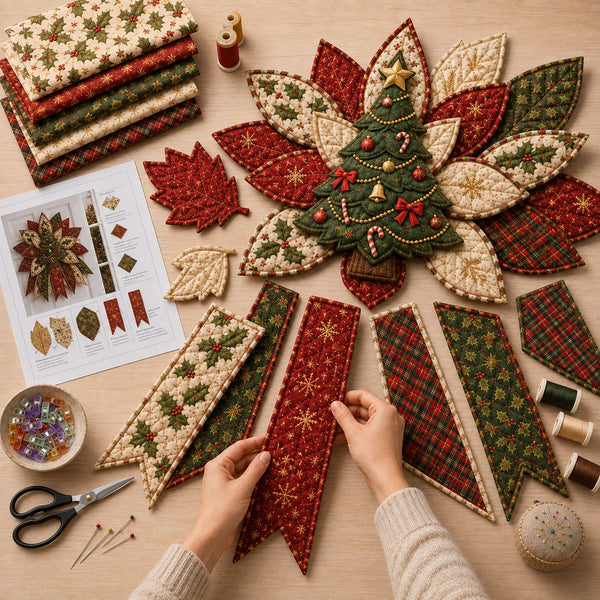 Orivandra™ StitchJoy Christmas Door Hanging Kit