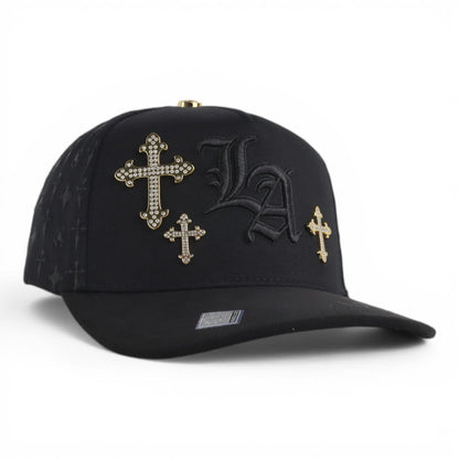 BIGG BOSS LA CRUCES GOLD/BLK SUEDE