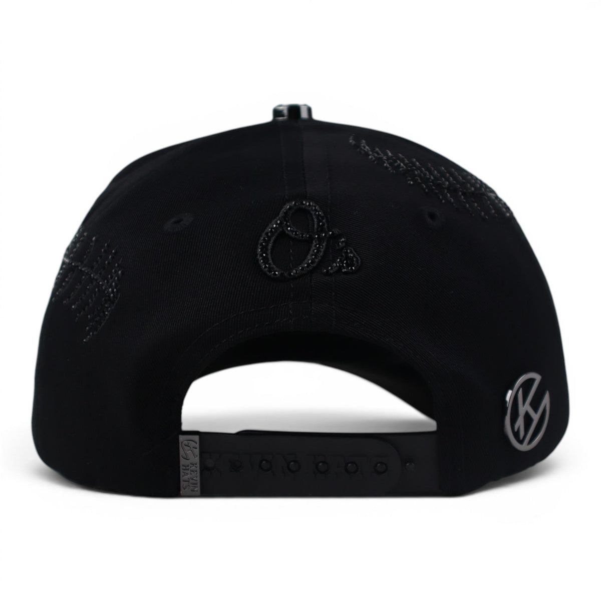 BIGG BOSS ORIOLES CRISTALS VISOR SUEDE BLACK