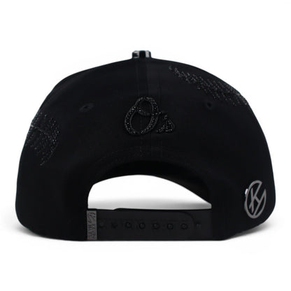 BIGG BOSS ORIOLES CRISTALS VISOR SUEDE BLACK