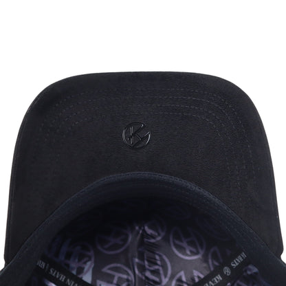 BIGG BOSS ORIOLES CRISTALS VISOR SUEDE BLACK