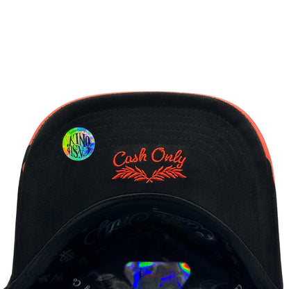 CASH ONLY STAR IN FLAMES BLACK