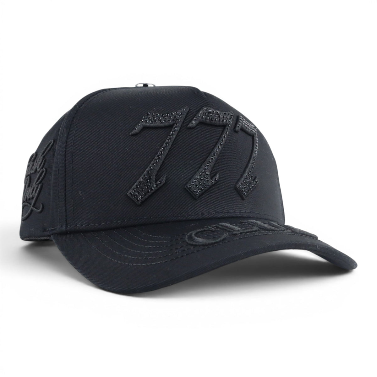 CASH ONLY 777 CLUB RINESTONES BLACK