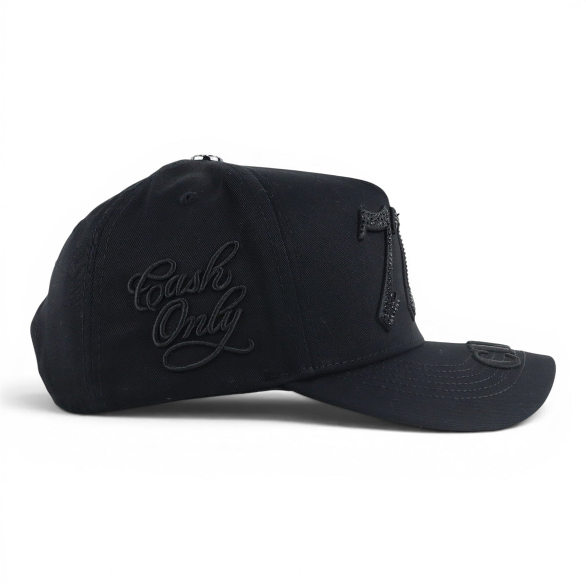 CASH ONLY 777 CLUB RINESTONES BLACK