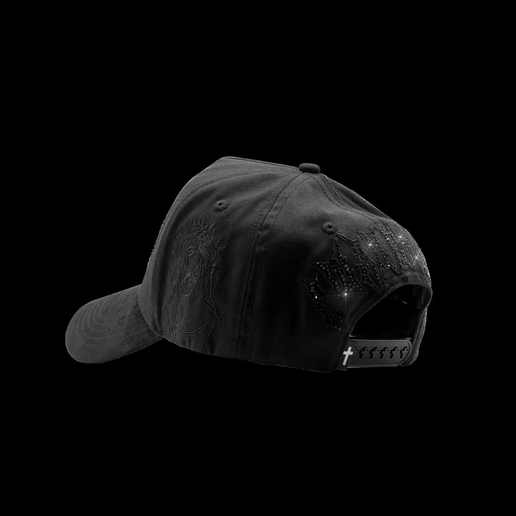 Rude Awakenings – Triple Black Crystals Snapback