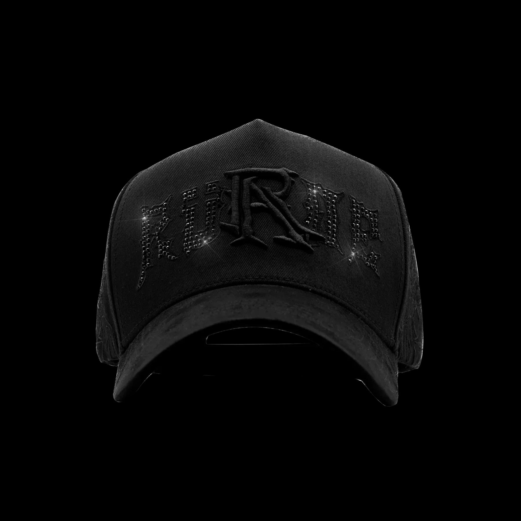 Rude Awakenings – Triple Black Crystals Snapback