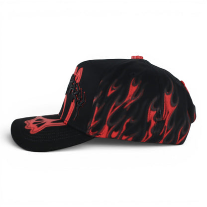 BARBAS HATS BORN CRAZY BLACK/RED