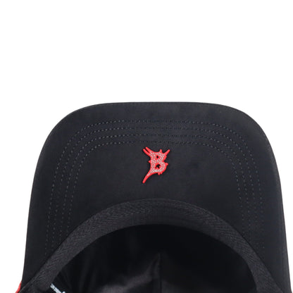 BARBAS HATS BORN CRAZY BLACK/RED