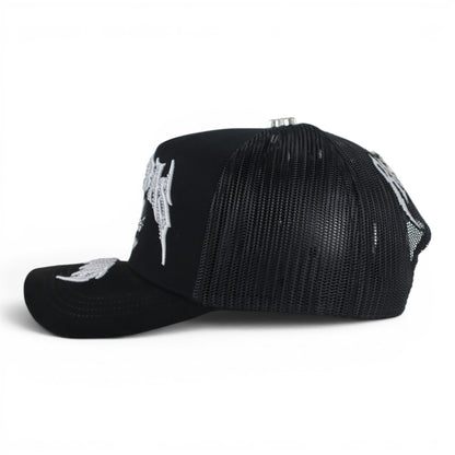 BARBAS HATS BARBAS RECORDS BLACK/WHITE