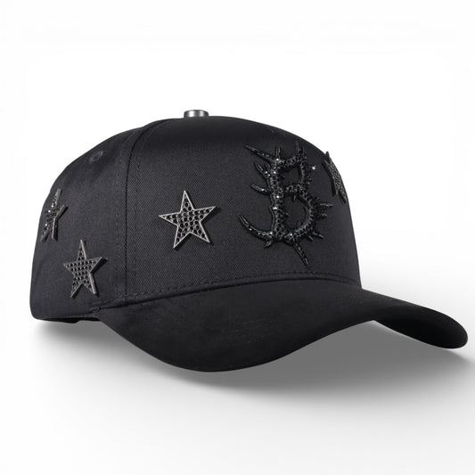 Barbas Hats Dark Nebula Black Snapback