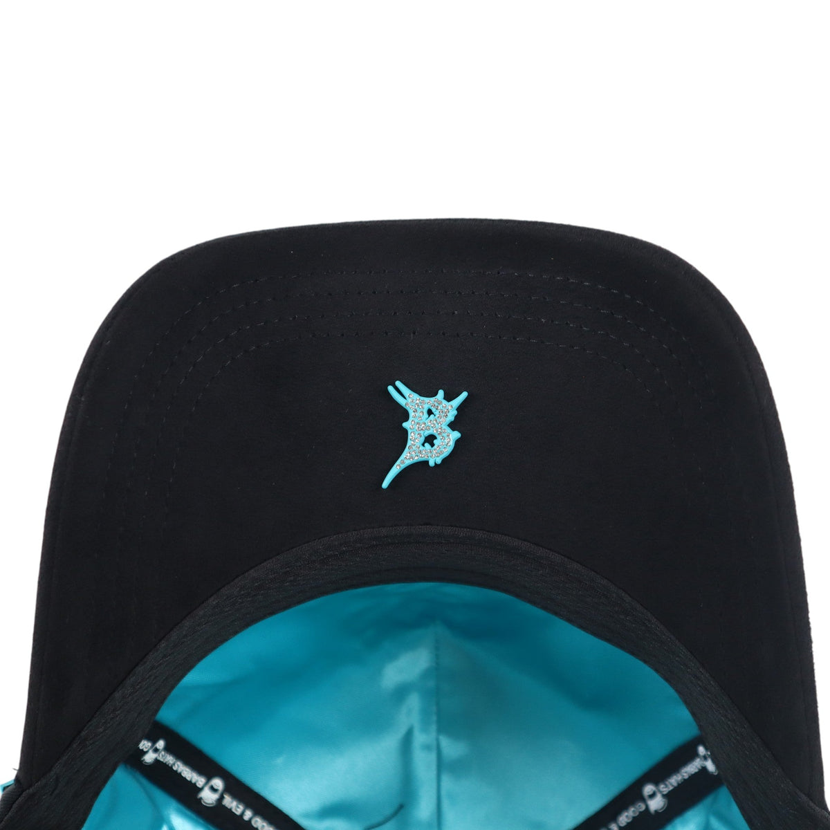 BARBAS HATS HEAVEN CYAN CROSSES BLACK
