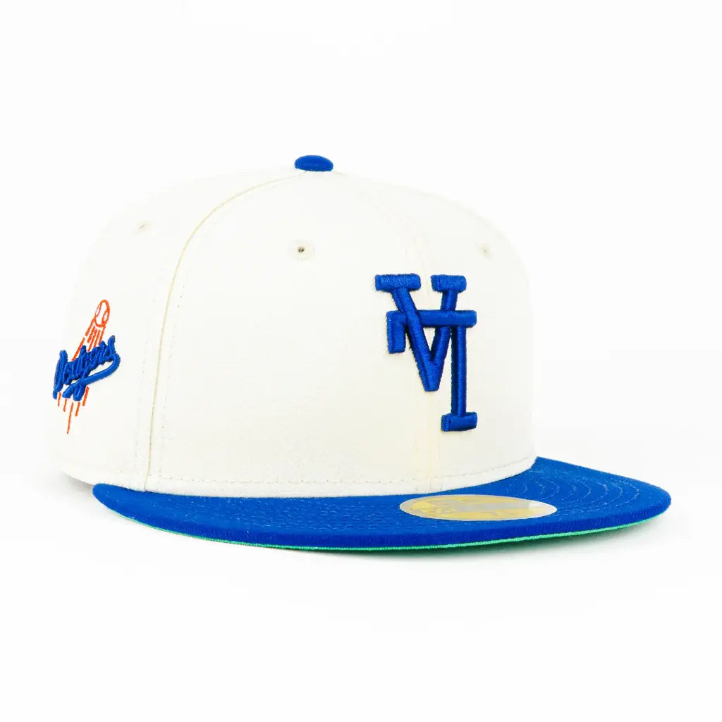 New Era Dodgers Patch Natu/Roy Snapback