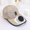 Summer Breathable Mesh Solar Fan Cap