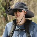 Solar Powered Fan Hat with Two Fans –  Grey Sun Hat