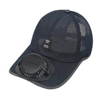 Summer Breathable Mesh Solar Fan Cap