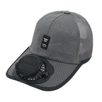 Summer Breathable Mesh Solar Fan Cap