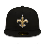 Men’s New Era Black New Orleans Saints Patch Up Super Bowl XLIV 59FIFTY Fitted Hat