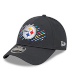 Men’s New Era Charcoal Pittsburgh Steelers 2021 NFL Crucial Catch 9FORTY Adjustable Hat