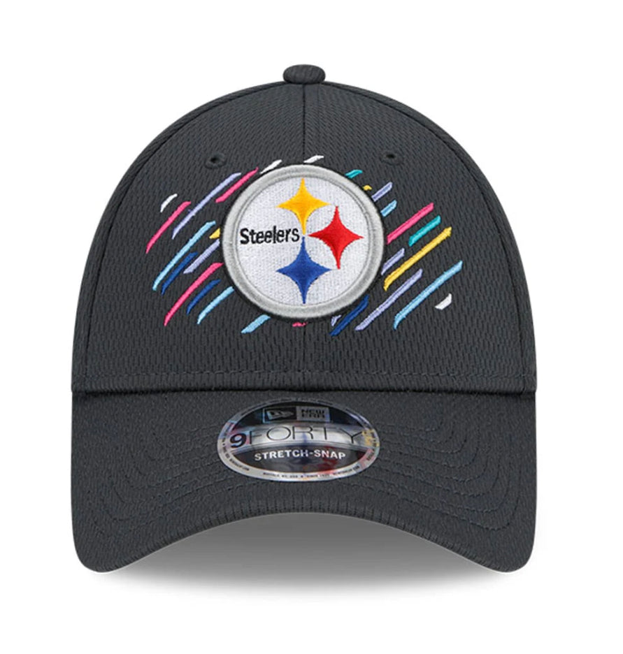 Men’s New Era Charcoal Pittsburgh Steelers 2021 NFL Crucial Catch 9FORTY Adjustable Hat