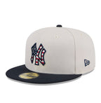 Men’s New York Yankees New Era Khaki/Black 2026 Fourth of July 59FIFTY Fitted Hat